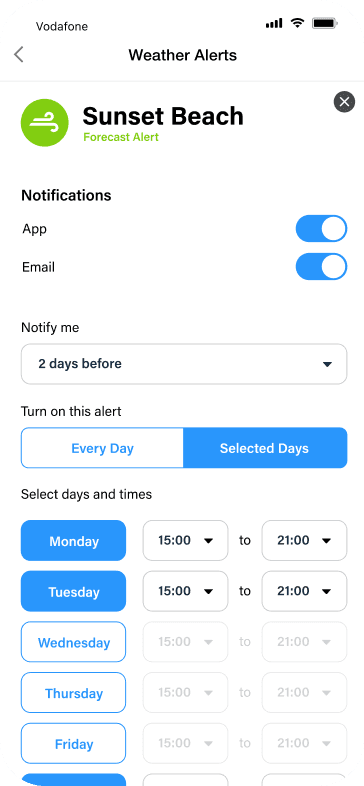 Set up alerts easily.