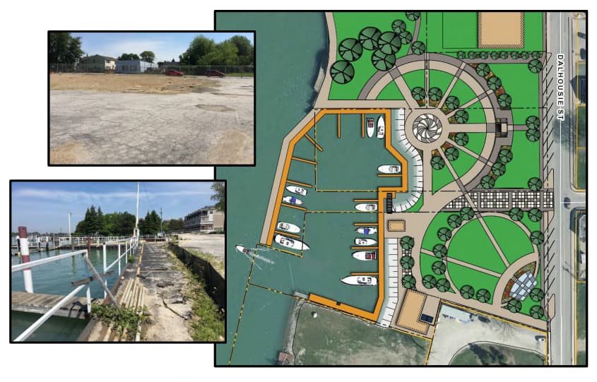 Amherstburg Riverfront Festival Plaza and Marina