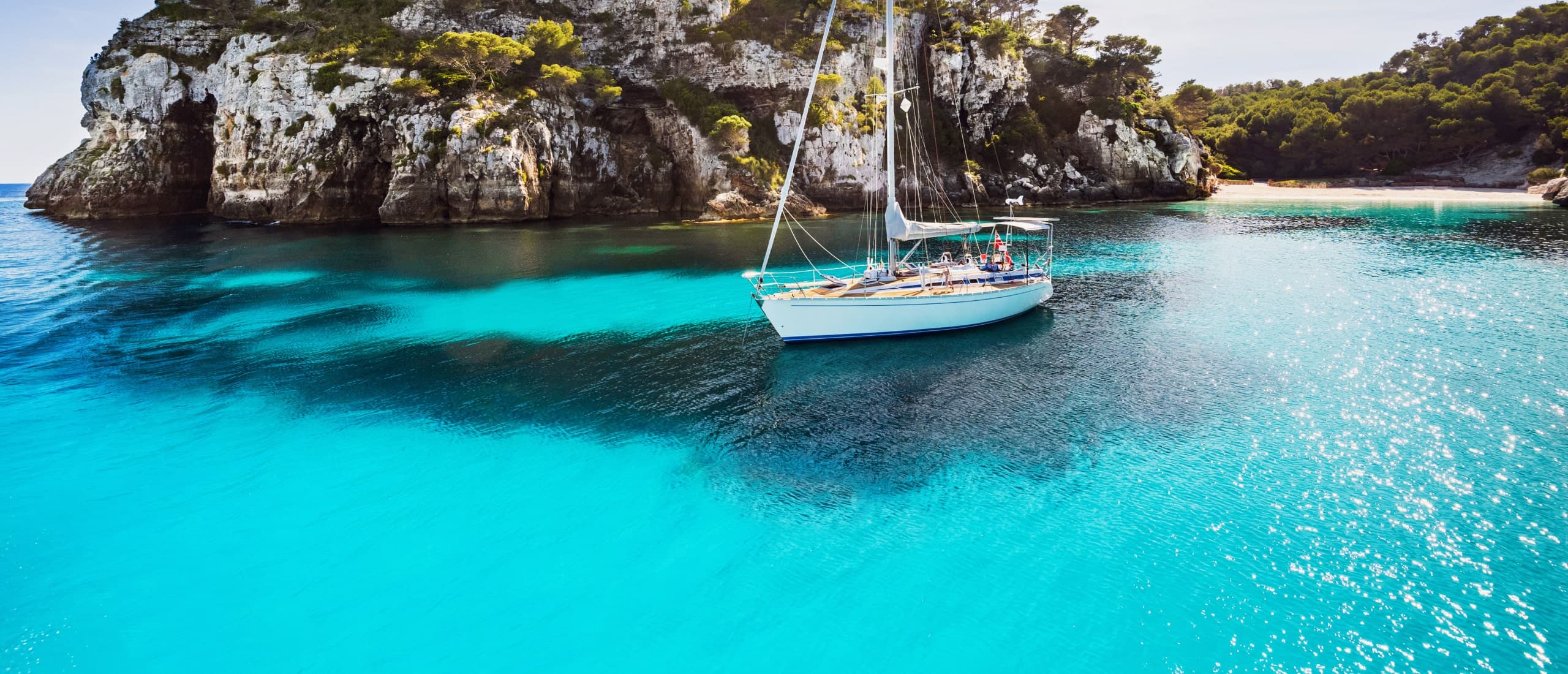 yacht in water