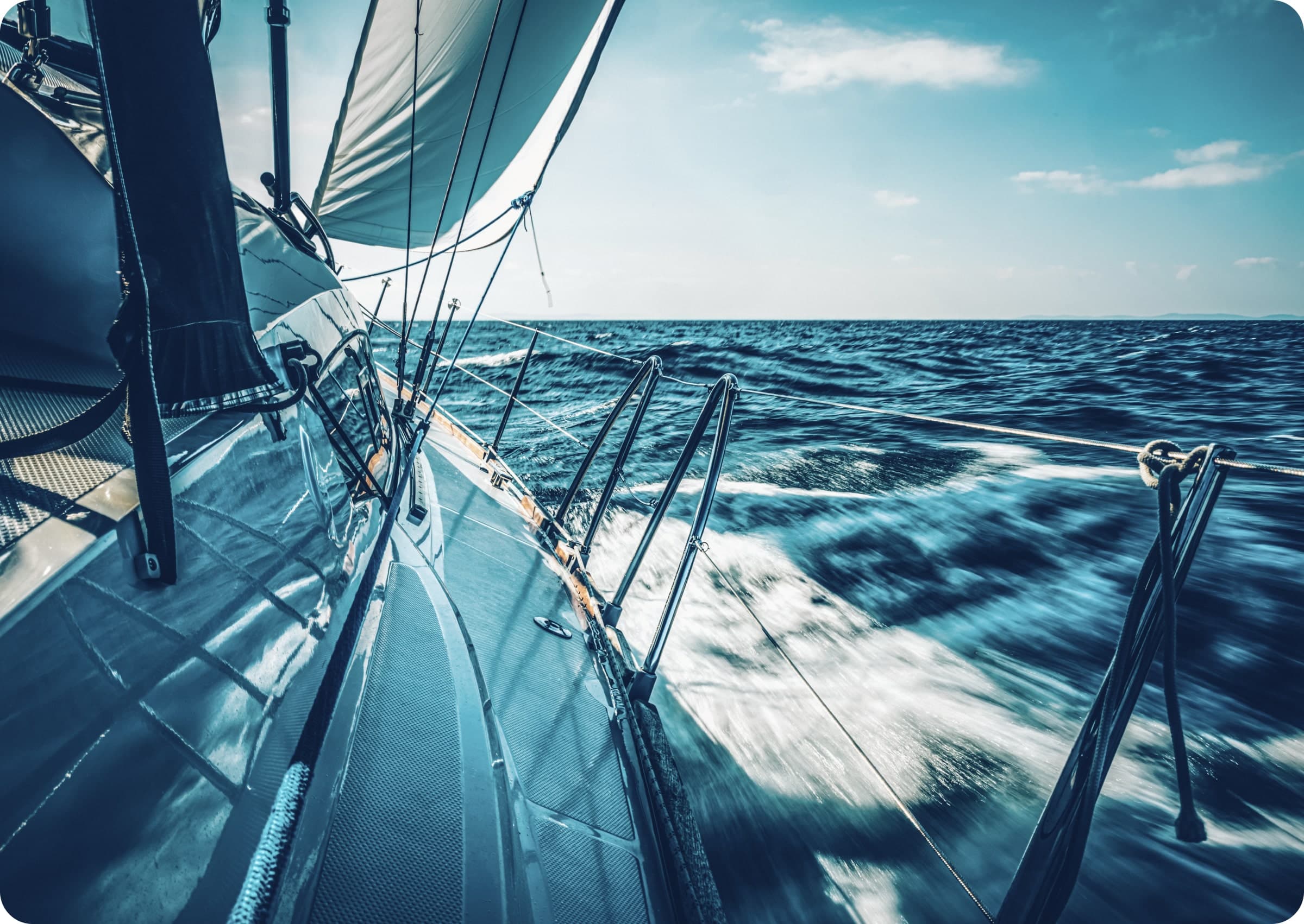 Sailing boats on the water